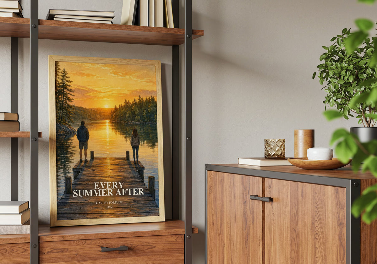 Every Summer After book watercolour illustration paper finish options – matte satin gloss