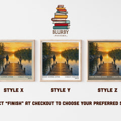 Every Summer After literary print in frame leaning in hallway – romance wall art