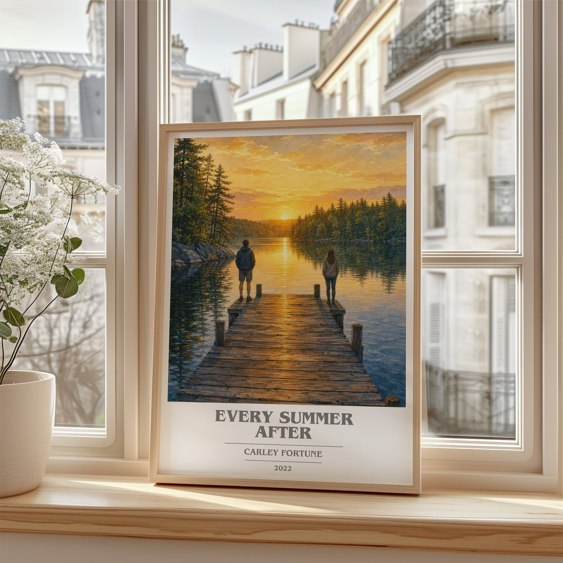 Every Summer After book cover poster colour and style options – Carley Fortune book art