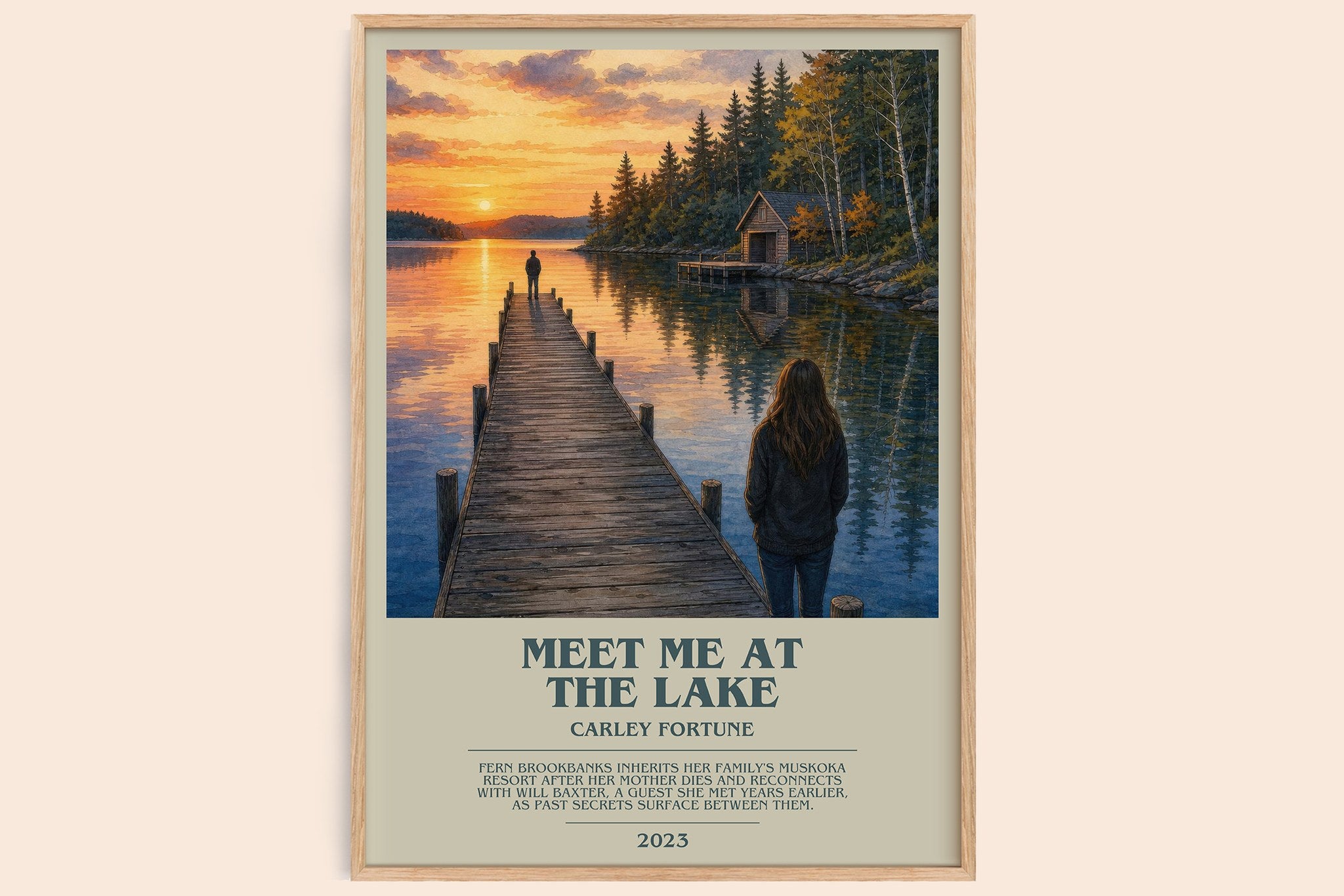 Meet Me at the Lake Bookish Wall Art by Carley Fortune