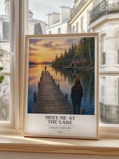 Meet Me at the Lake book cover poster colour and style options – Carley Fortune book art