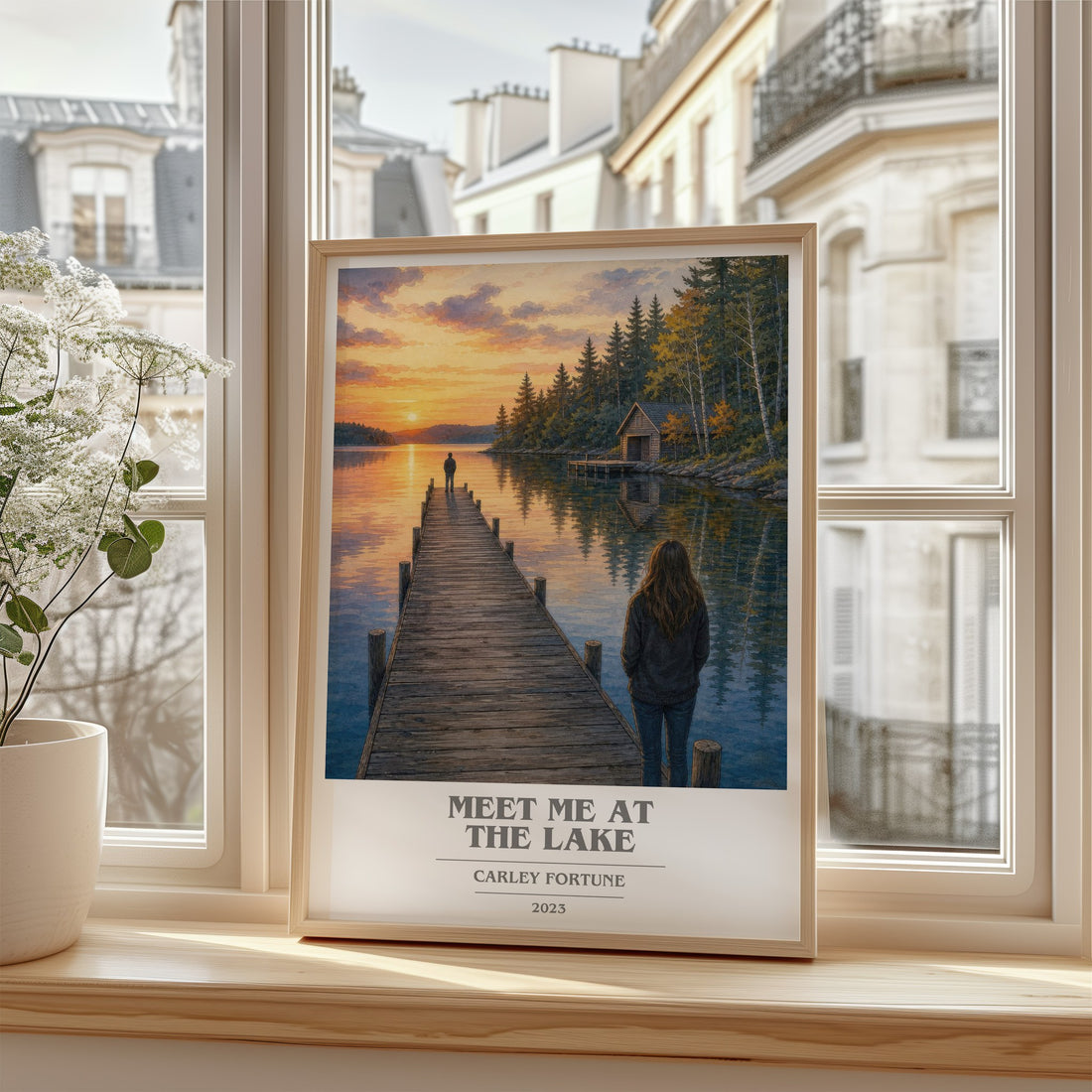 Meet Me at the Lake book cover poster colour and style options – Carley Fortune book art