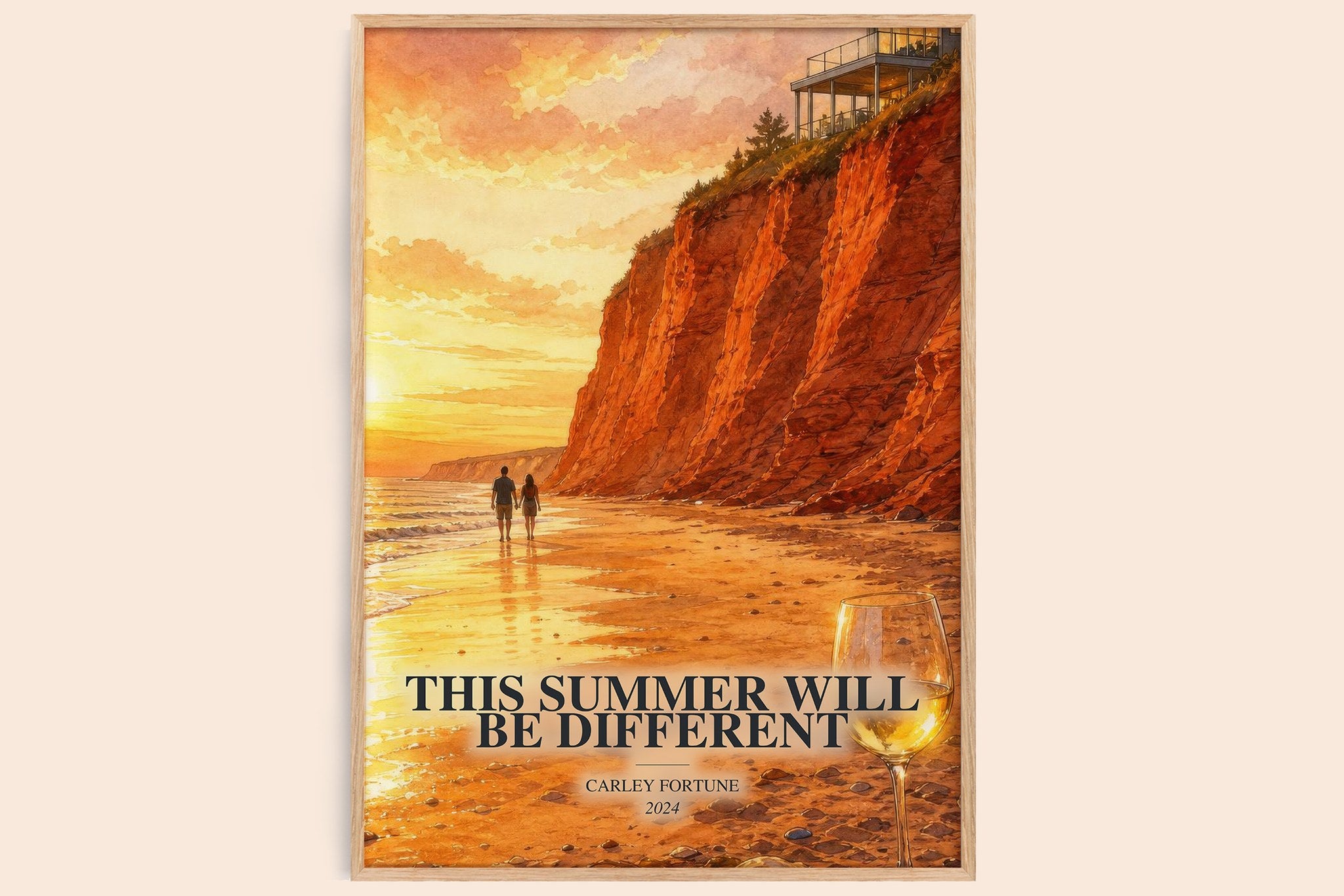 This Summer Will Be Different Book Watercolour Illustration by Carley Fortune