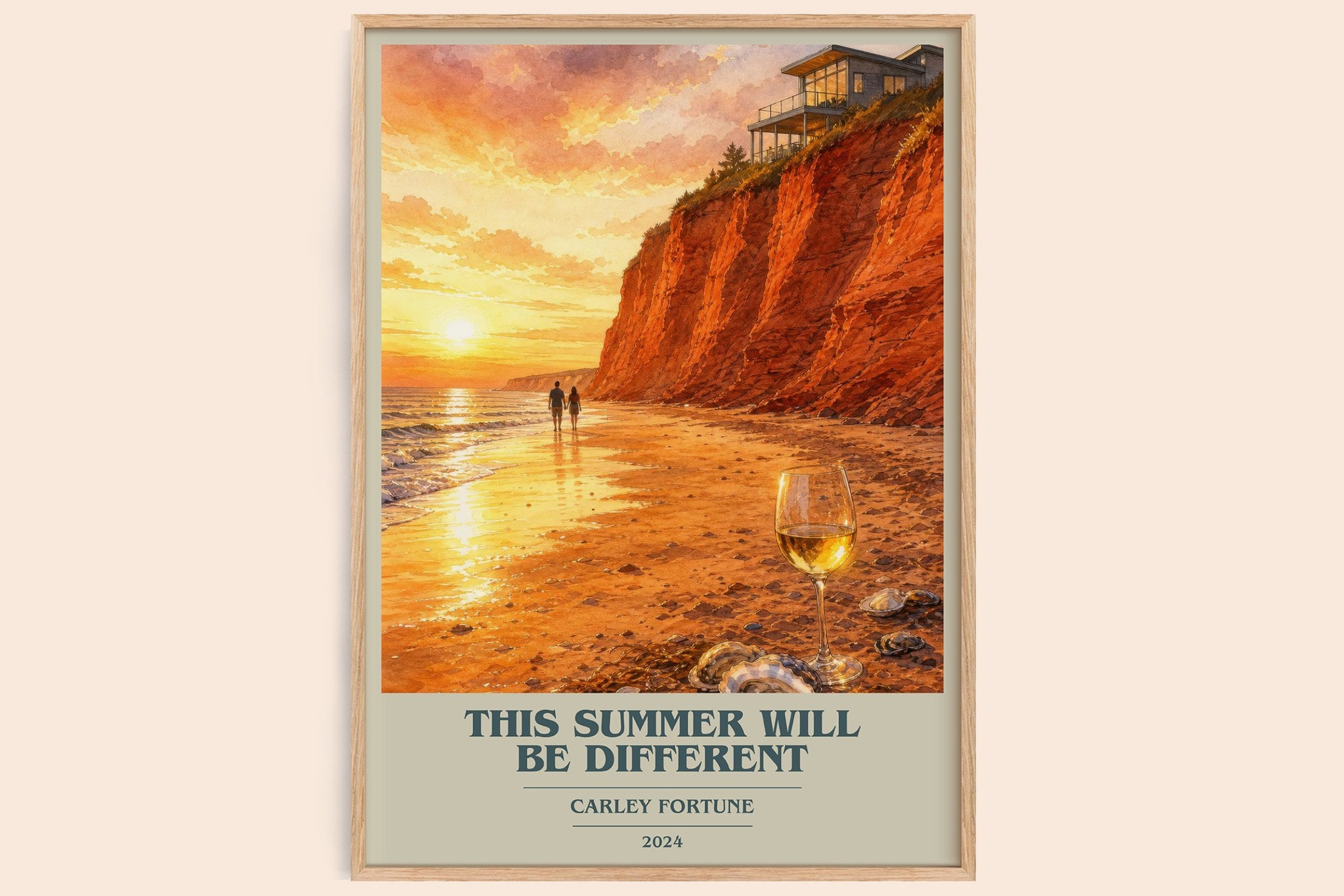 This Summer Will Be Different Book Cover Poster by Carley Fortune