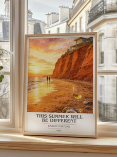 This Summer Will Be Different book cover poster colour and style options – Carley Fortune book art