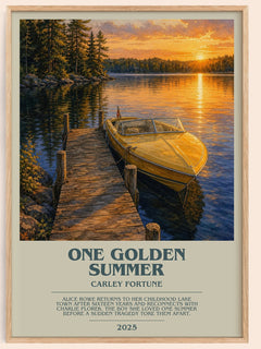 One Golden Summer Bookish Wall Art by Carley Fortune – image 1