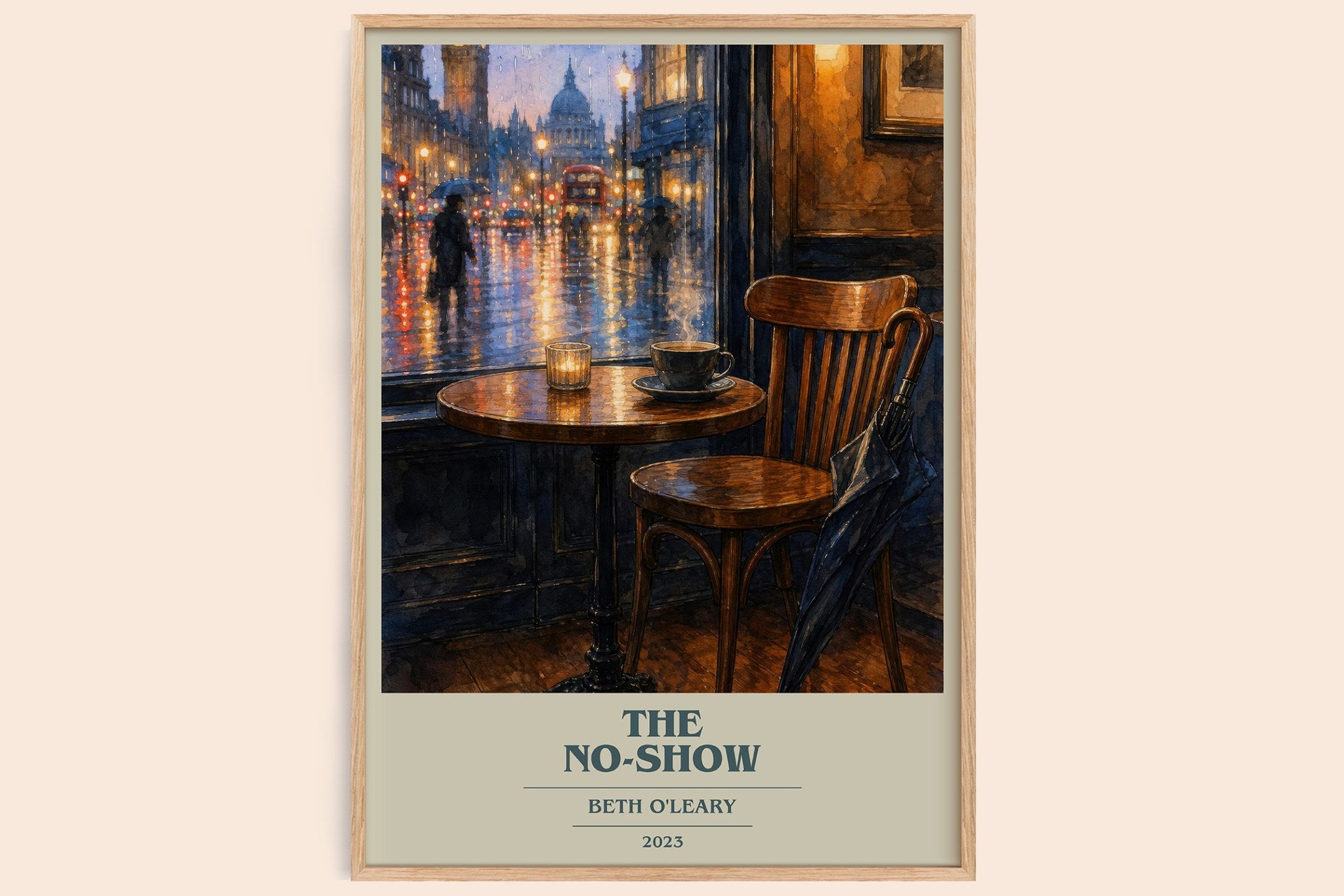 The No-Show Book Cover Poster by Beth O'Leary