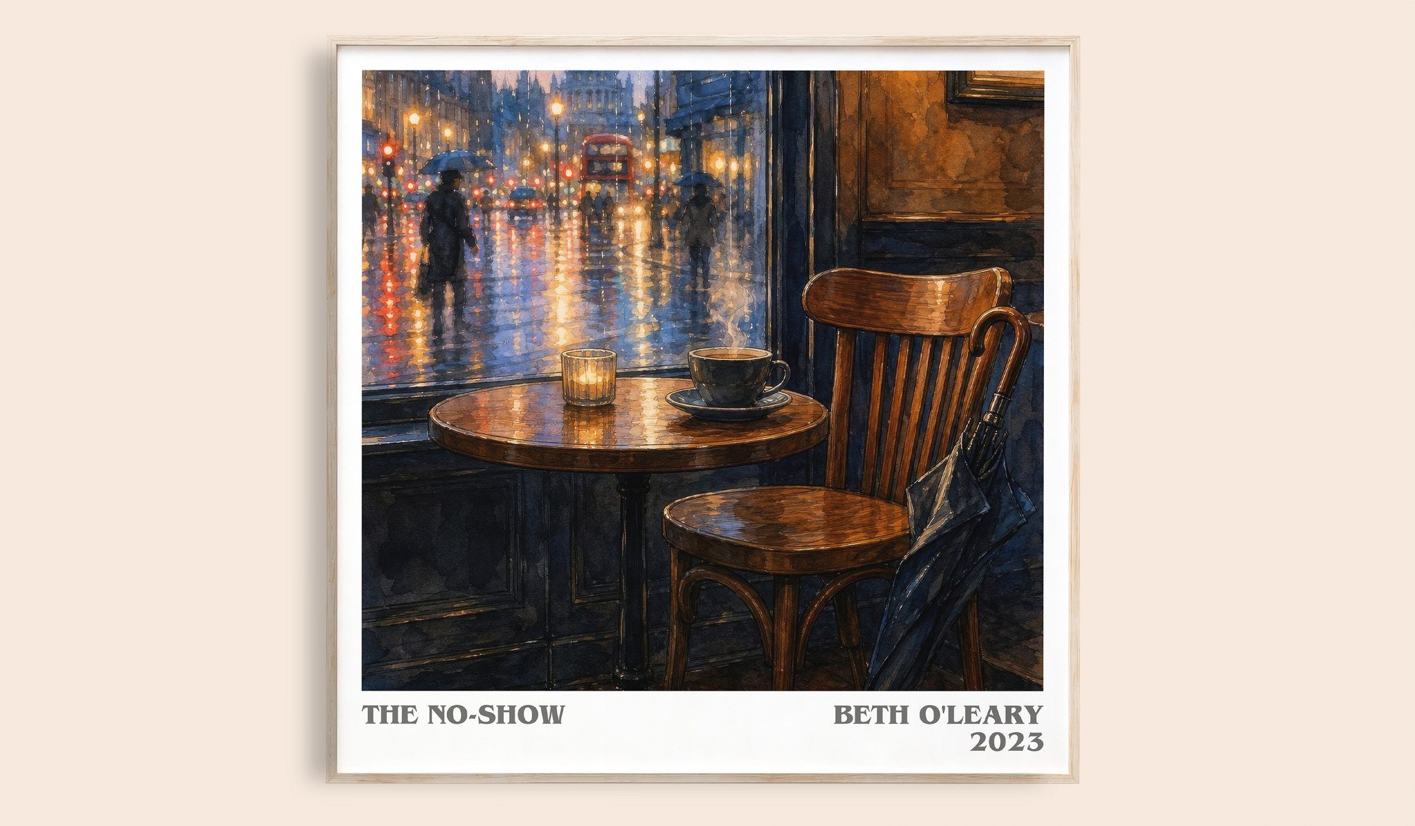 The No-Show Literary Art Print by Beth O'Leary