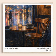 The No-Show literary book poster by Beth O'Leary – framed literary art print