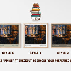 The No-Show literary print in frame leaning in hallway – romance wall art