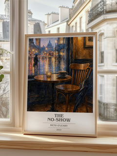 The No-Show book cover poster colour and style options – Beth O'Leary book art