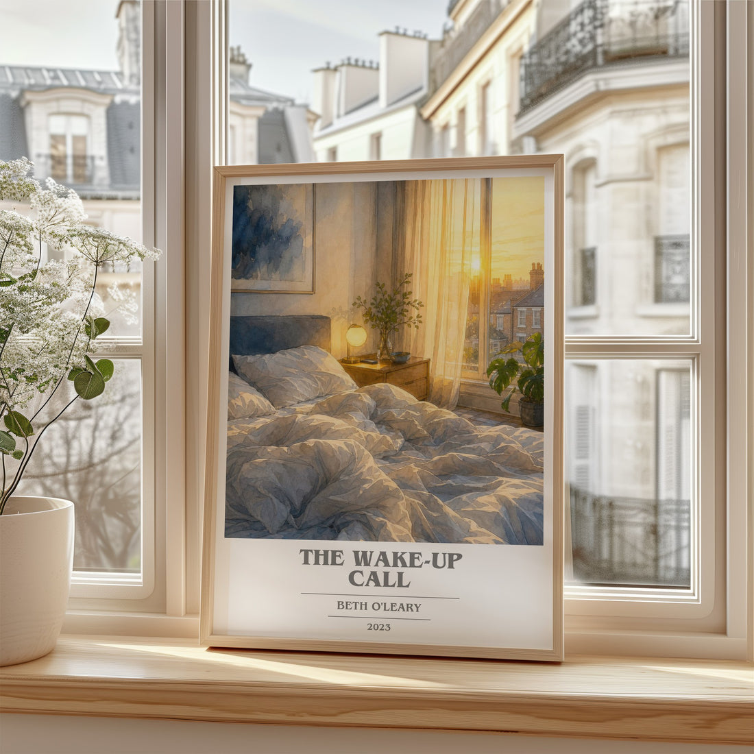 The Wake-Up Call book cover poster colour and style options – Beth O'Leary book art