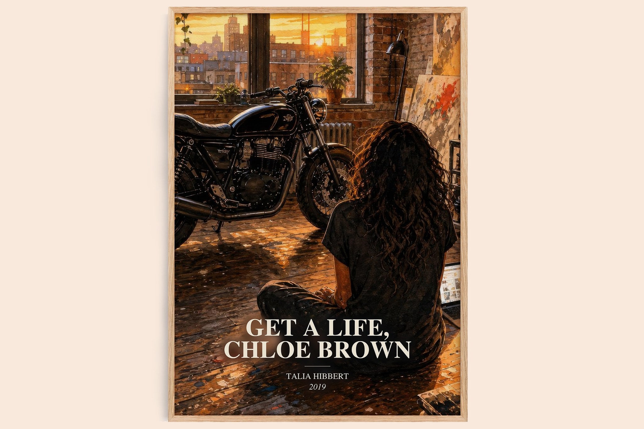 Get a Life, Chloe Brown Book Watercolour Illustration by Talia Hibbert