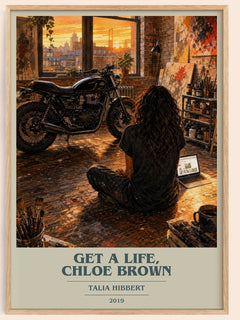 Get a Life, Chloe Brown book cover book poster by Talia Hibbert – framed literary art print