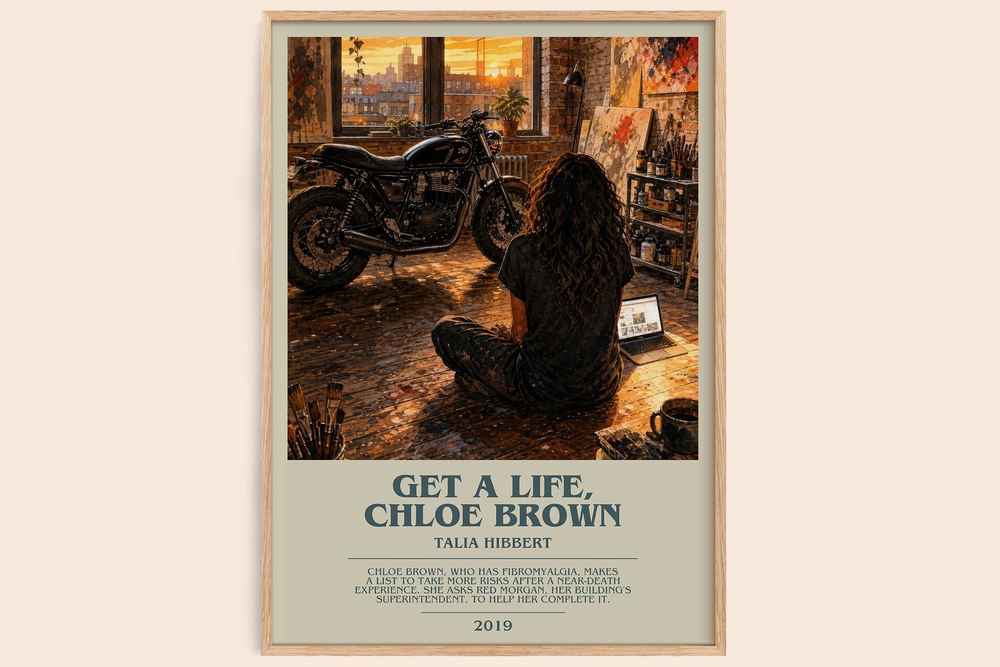 Get a Life, Chloe Brown Bookish Wall Art by Talia Hibbert