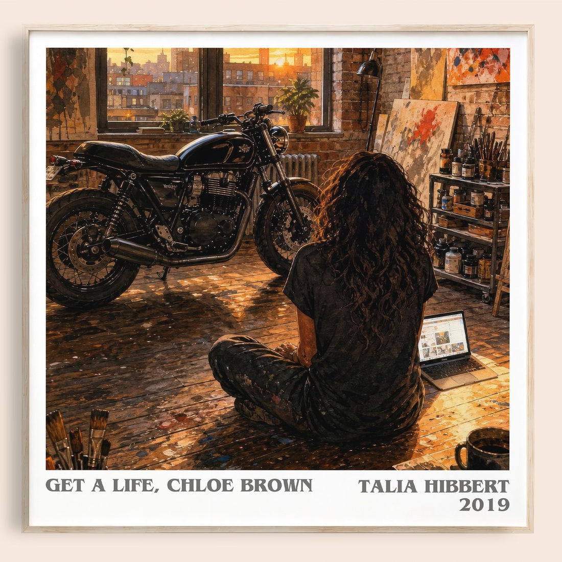 Get a Life, Chloe Brown literary book poster by Talia Hibbert – framed literary art print