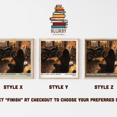 Get a Life, Chloe Brown literary print in frame leaning in hallway – romance wall art