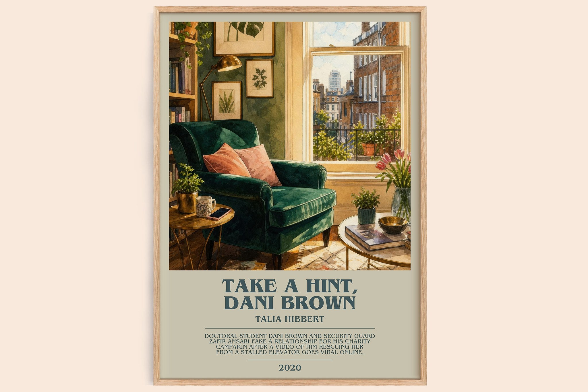 Take a Hint, Dani Brown Bookish Wall Art by Talia Hibbert
