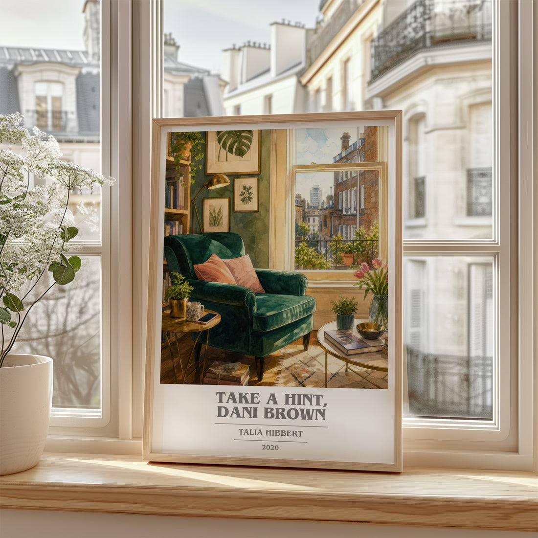 Take a Hint, Dani Brown book cover poster colour and style options – Talia Hibbert book art