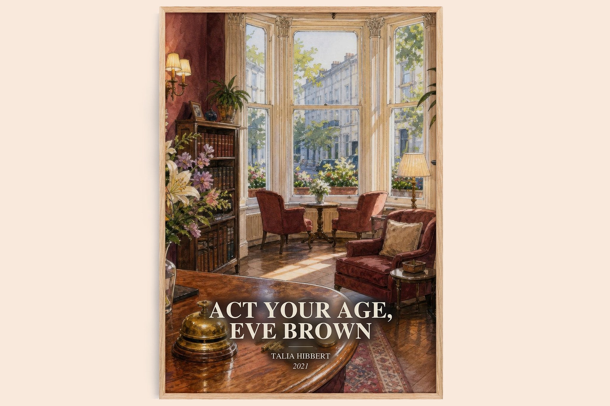 Act Your Age, Eve Brown Book Watercolour Illustration by Talia Hibbert