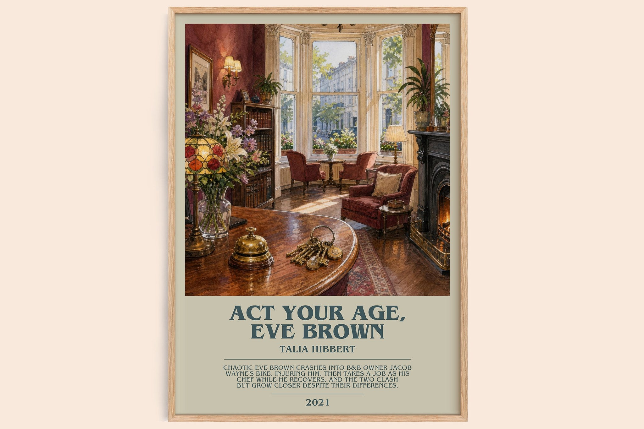 Act Your Age, Eve Brown Bookish Wall Art by Talia Hibbert