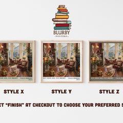 Act Your Age, Eve Brown Literary Art Print by Talia Hibbert – Style X, Y and Z square prints side by side – choose your finish