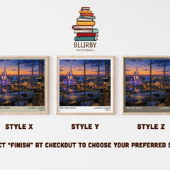 The Fine Print literary print in frame leaning in hallway – romance wall art