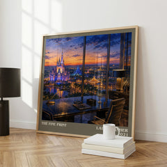 The Fine Print literary print framed by window – literary home decor