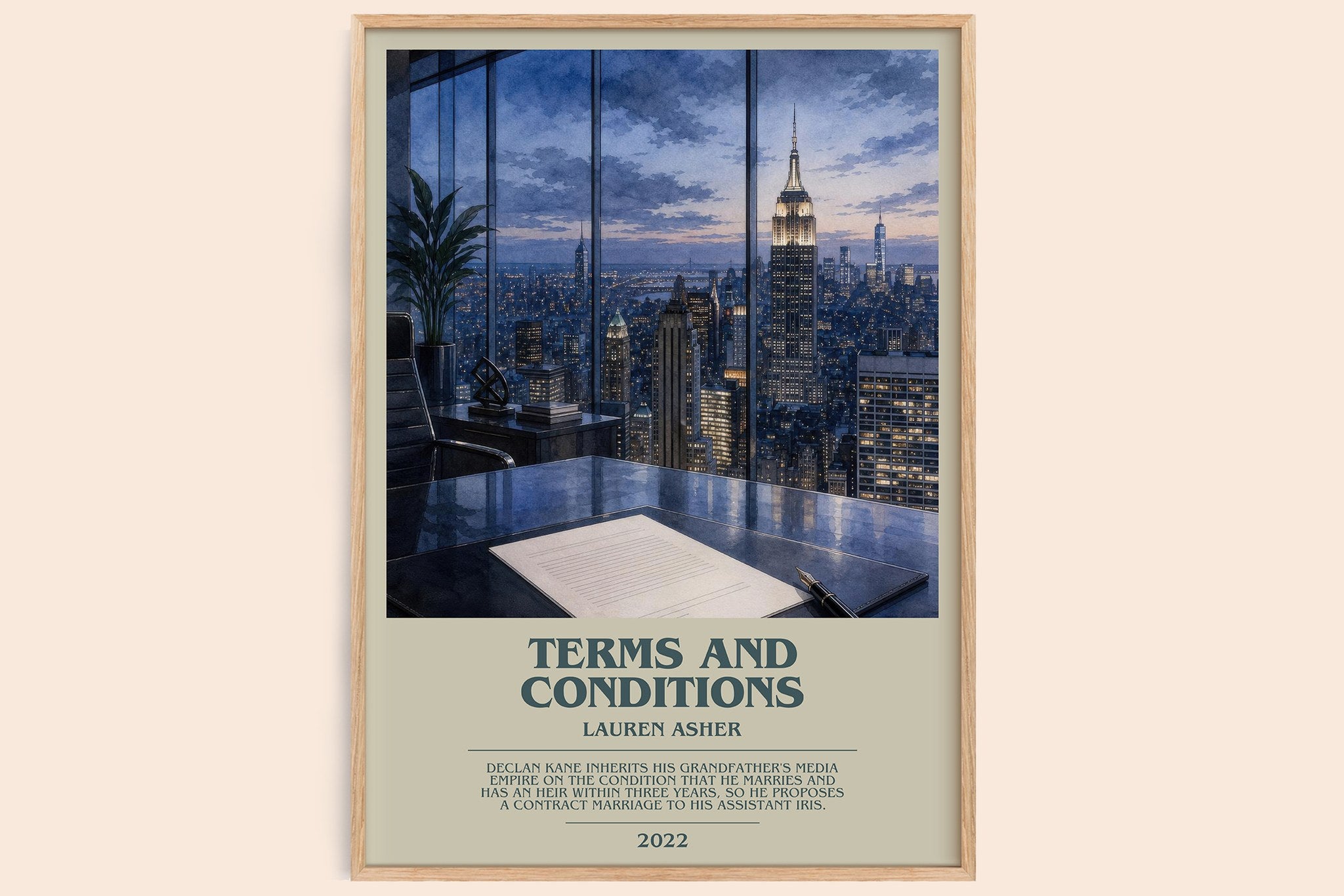 Terms and Conditions Bookish Wall Art by Lauren Asher