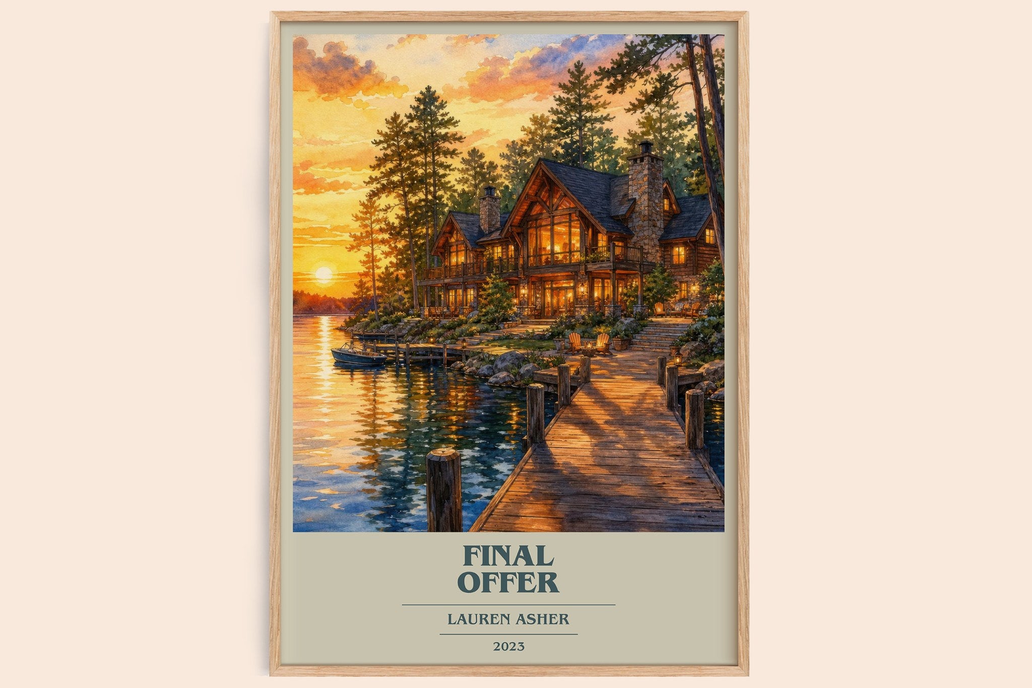 Final Offer Book Cover Poster by Lauren Asher