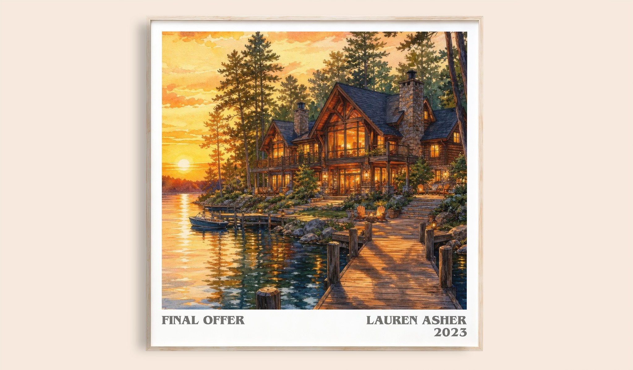 Final Offer Literary Art Print by Lauren Asher