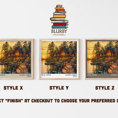 Final Offer literary print in frame leaning in hallway – romance wall art
