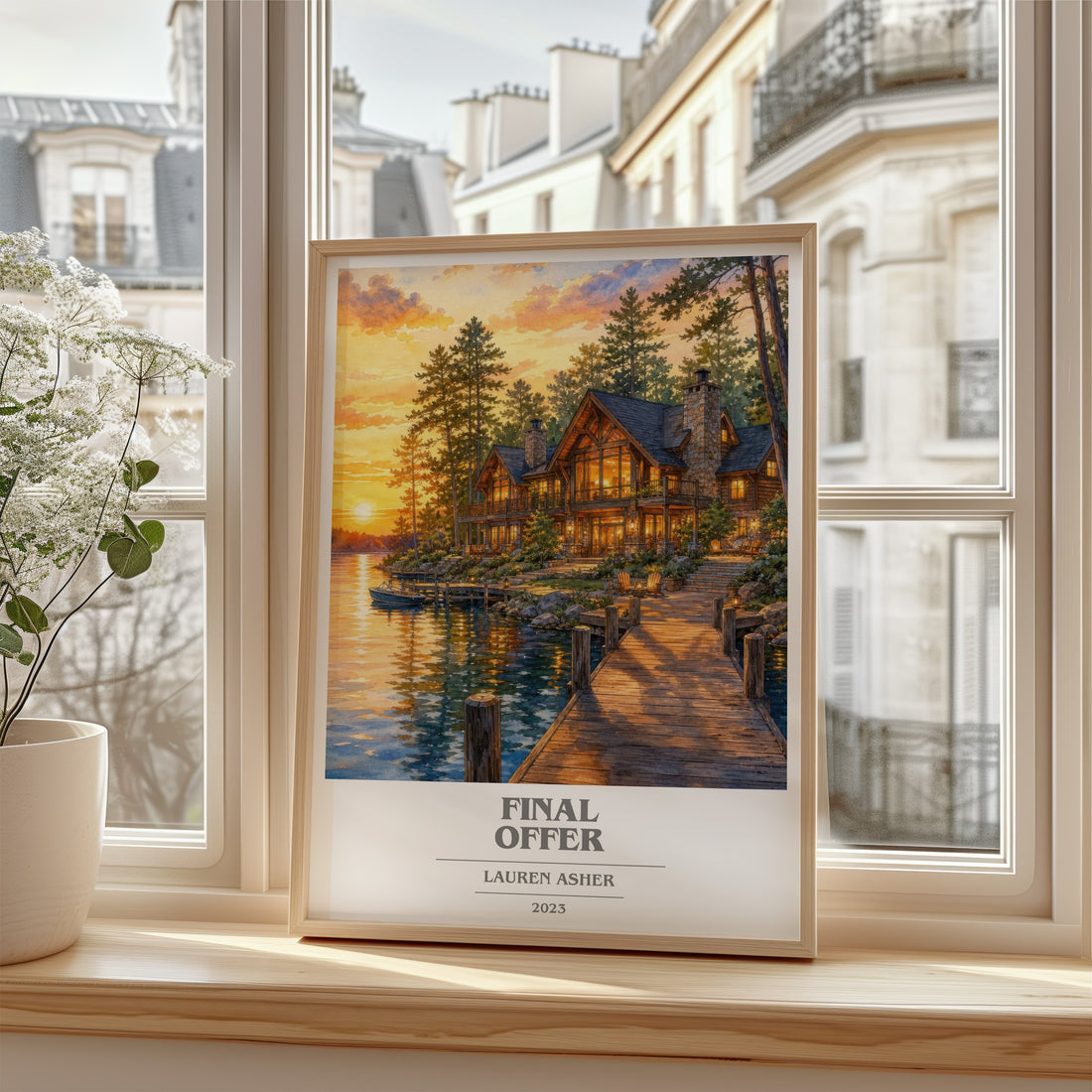 Final Offer book cover poster colour and style options – Lauren Asher book art