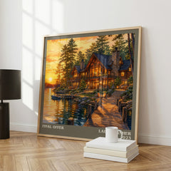 Final Offer literary print framed by window – literary home decor