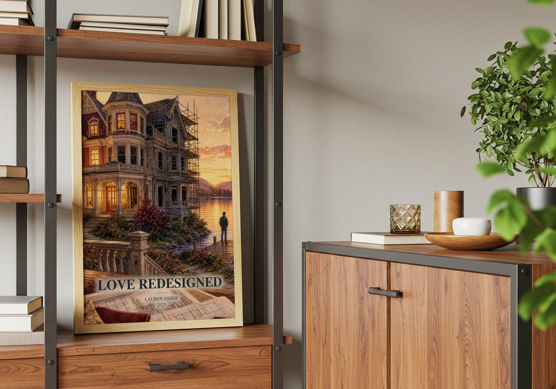 Love Redesigned book watercolour illustration paper finish options – matte satin gloss