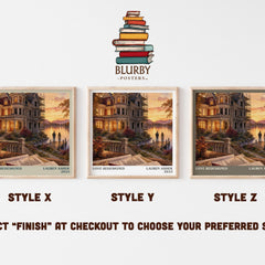 Love Redesigned literary print in frame leaning in hallway – romance wall art