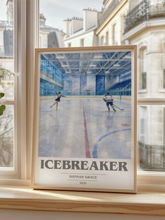 Icebreaker book cover poster colour and style options – Hannah Grace book art
