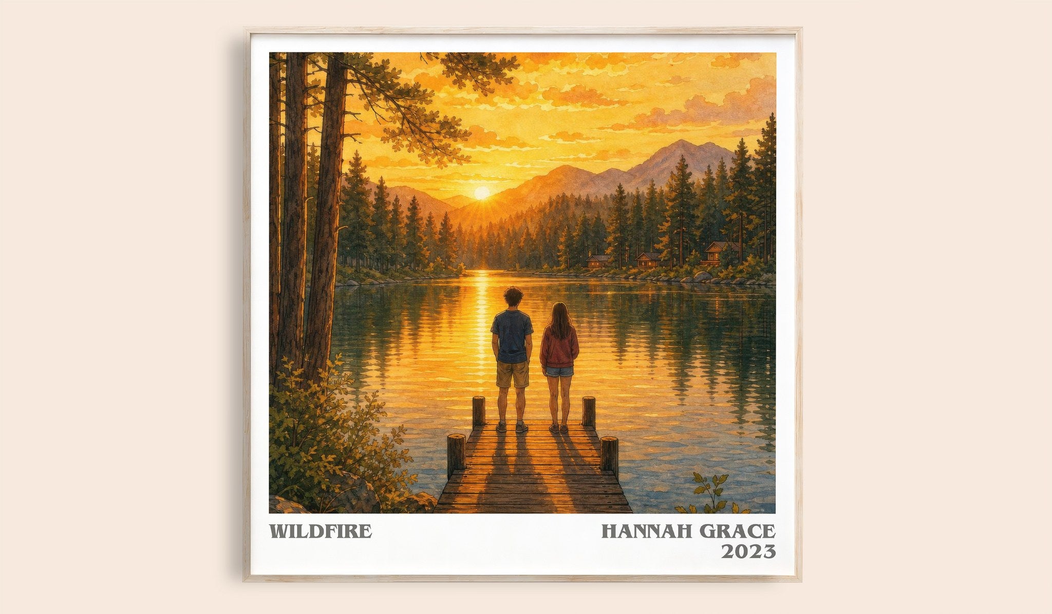 Wildfire Literary Art Print by Hannah Grace