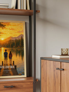 Wildfire book watercolour illustration paper finish options – matte satin gloss