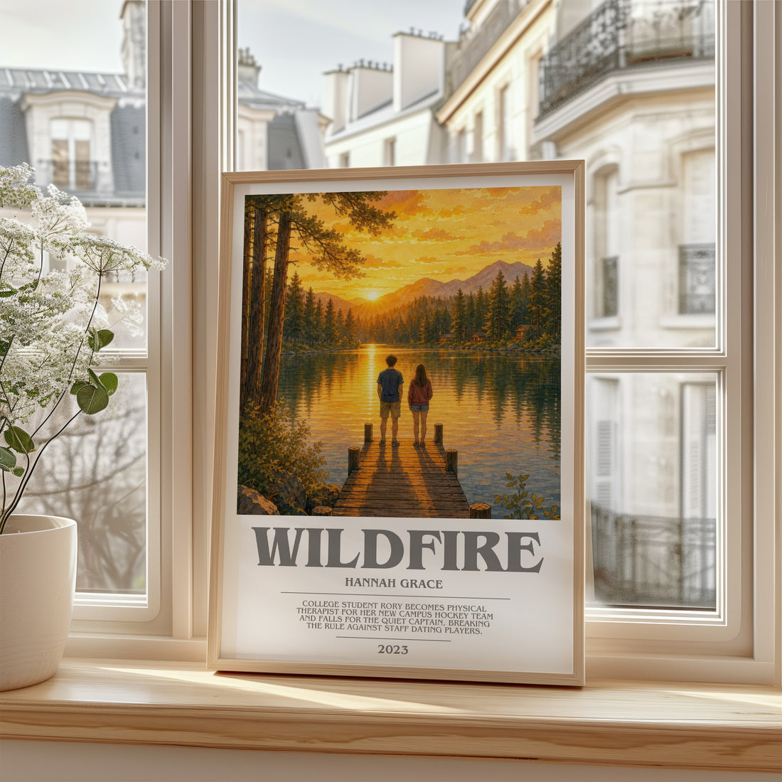 Wildfire bookish poster colour and style options – Hannah Grace book art