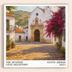 The Spanish Love Deception literary book poster by Elena Armas – framed literary art print