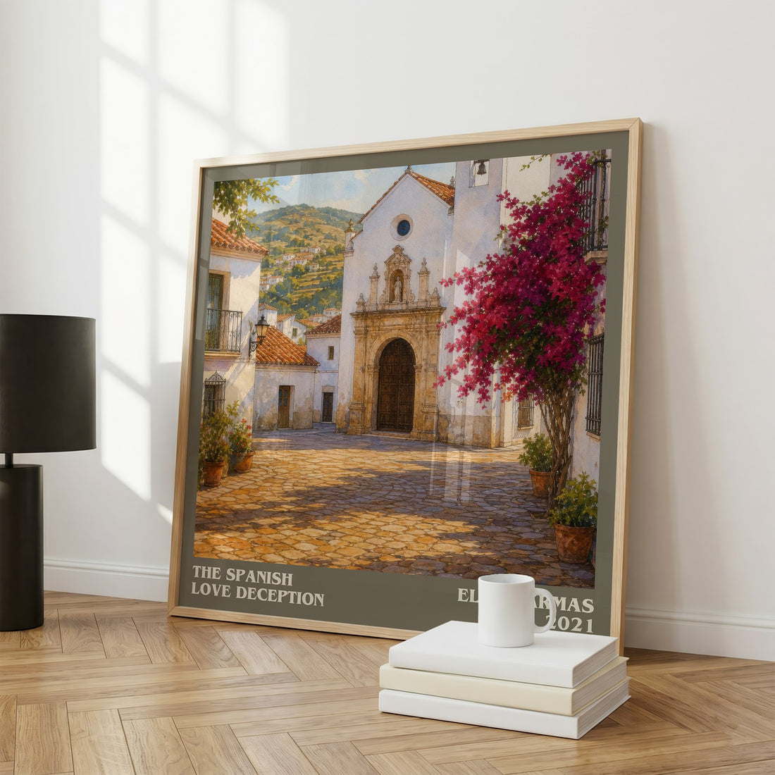 The Spanish Love Deception literary print framed by window – literary home decor