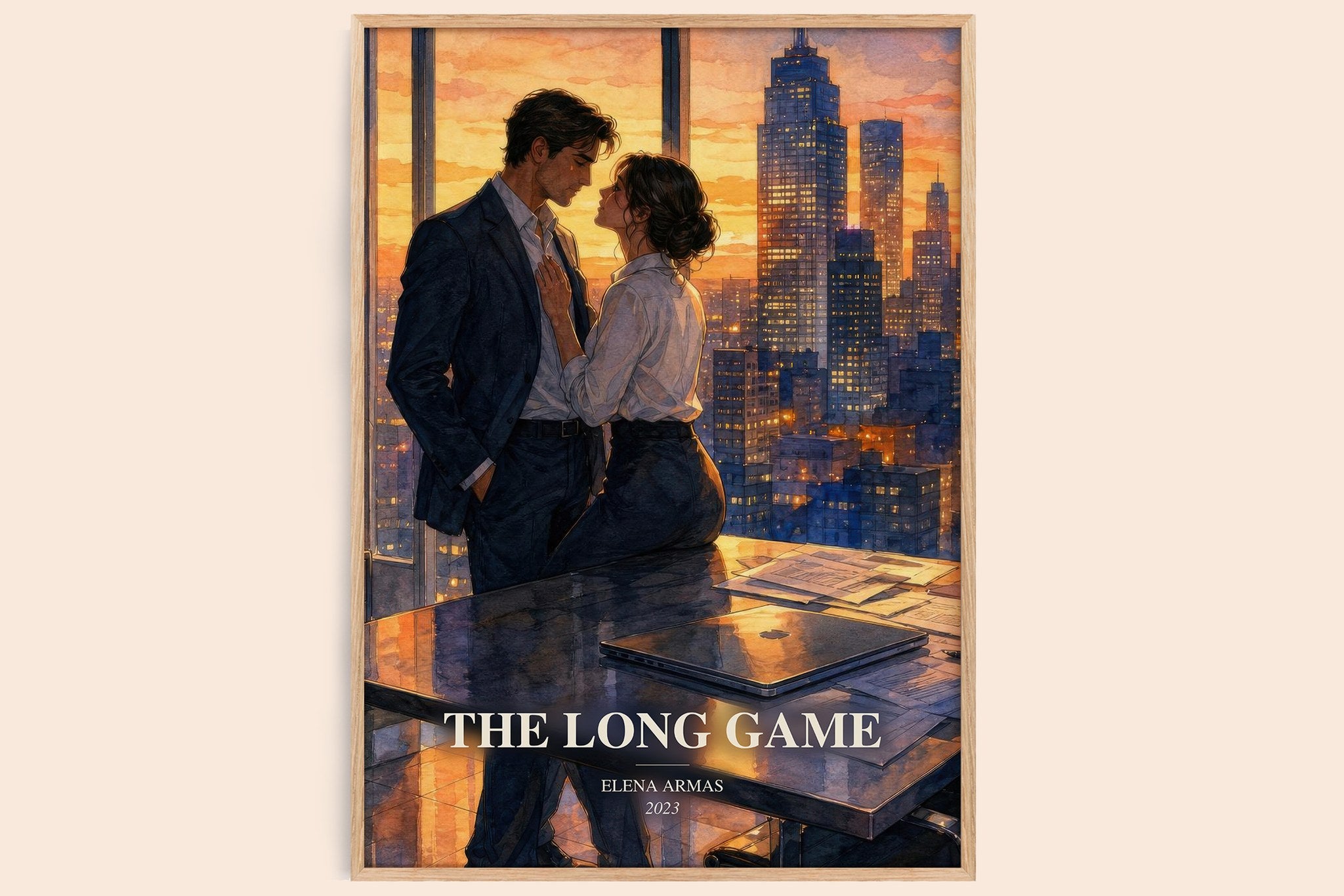 The Long Game Book Watercolour Illustration by Elena Armas