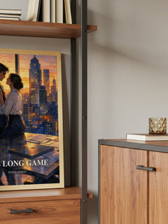 The Long Game book watercolour illustration paper finish options – matte satin gloss