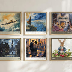 The Long Game literary art print colour and style options – Elena Armas book art