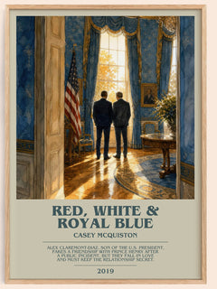 Red, White & Royal Blue Bookish Wall Art by Casey McQuiston – image 1