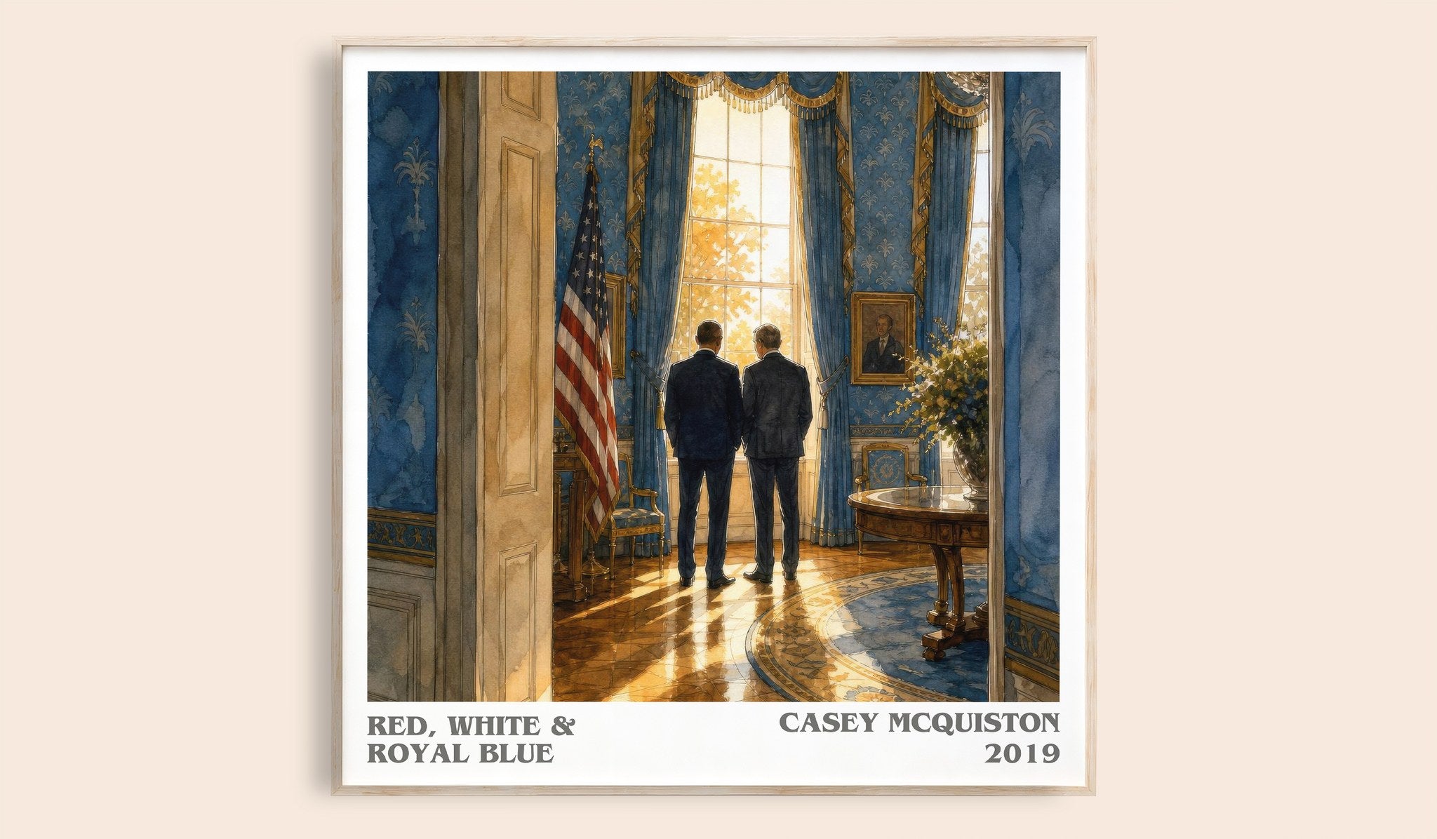 Red, White & Royal Blue Literary Art Print by Casey McQuiston