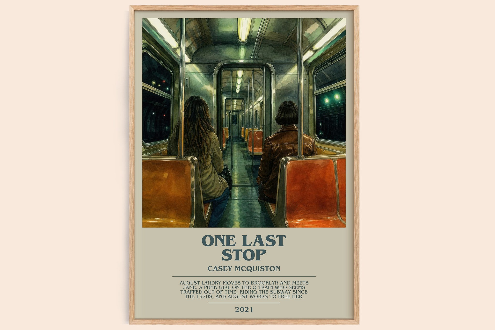 One Last Stop Bookish Wall Art by Casey McQuiston