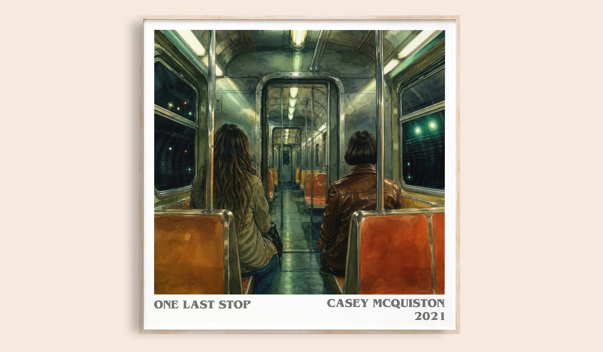 One Last Stop Literary Art Print by Casey McQuiston