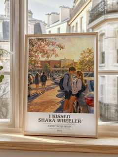 I Kissed Shara Wheeler book cover poster colour and style options – Casey McQuiston book art